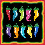 Set of Chili Peppers