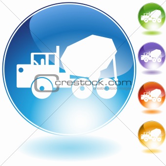 Cement Truck Crystal Icon