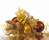 Christmas ornament - golden branch