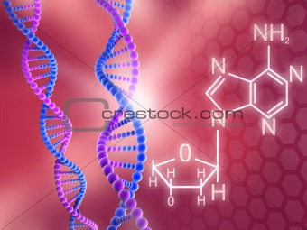 DNA formula concept background