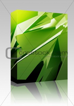 Geometric abstract box package