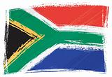 Grunge South Africa flag