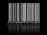 barcode on black background