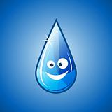Happy water drop