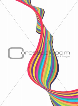 Colorful lines with place for text. Vector art.