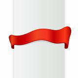 Ribbon with place for text. Vector art