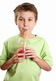 Child drinking a juice