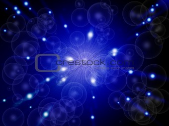 Blue particle