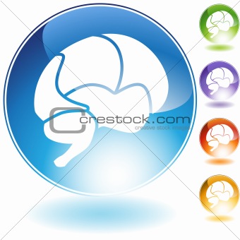 Brain Crystal Icon