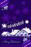 Purple Christmas Card