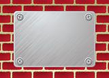 brickwall metal plate