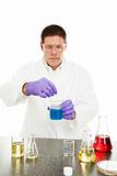 Scientist Mixes Compound in Lab