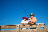 Senior Tourists Fishing