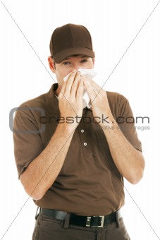 Worker with Flu