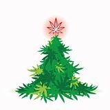 Christmas tree, cannabis leaf