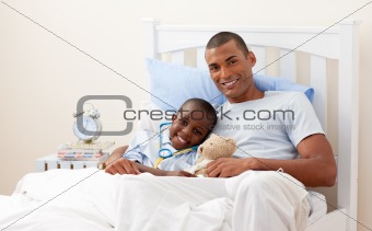 Father with his sick child 