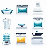 Vector household appliances icons. Part 2