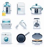 Vector household appliances icons. Part 3