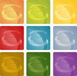 Colorful coffee beverage icon
