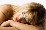 girl with lace mask