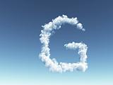 cloudy letter G
