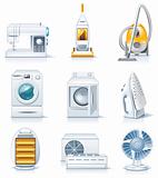 Vector household appliances icons. Part 4