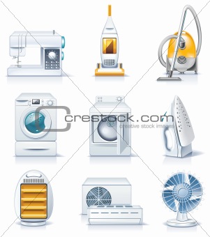 Vector household appliances icons. Part 4