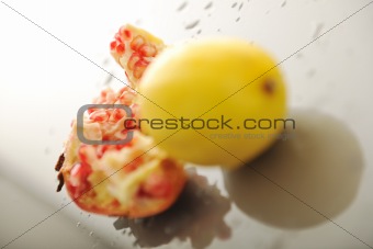 Pomegranate and lemon