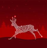 Red Christmas deer
