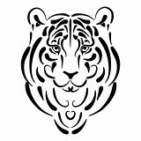 Tiger stylized graphic