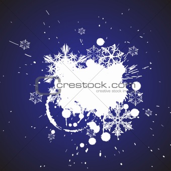Blue christmas grunge abstract  background
