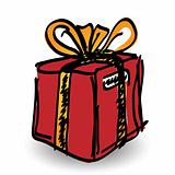 Gift box editavble vector