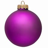 violet christmas ornament . 