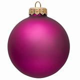 violet christmas ornament .