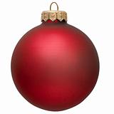 red christmas ornament .