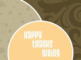 abstract floral background with thanksgiving tex