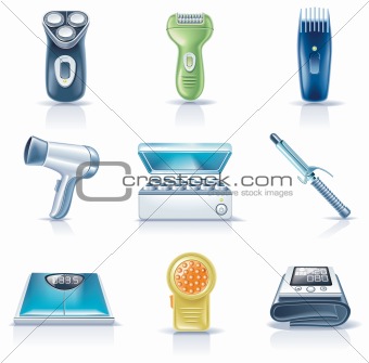 Vector household appliances icons. Part 5