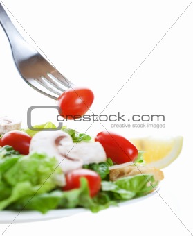 Salad With Fork