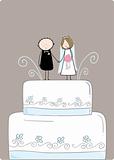 Bride and Groom Wedding cake topper