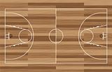 wood basketball court