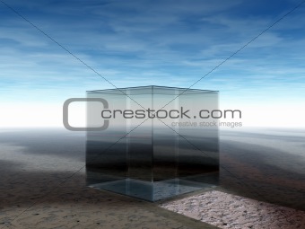 glass cube 