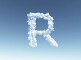 cloudy letter R