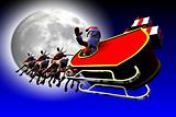 Santa is going to moon