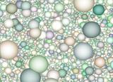 Muted color spheres background