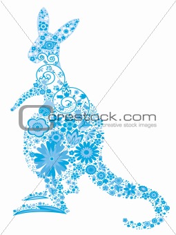 floral kangaroo