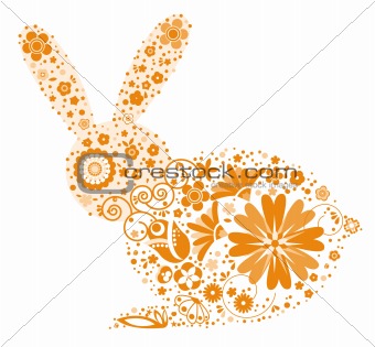 floral rabbit