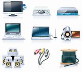 Vector household appliances icons. Part 7