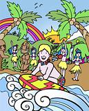 Child Adventure - Island Surfing