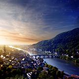 sunset in Heidelberg