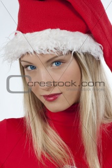 Beautiful Santa Claus girl
